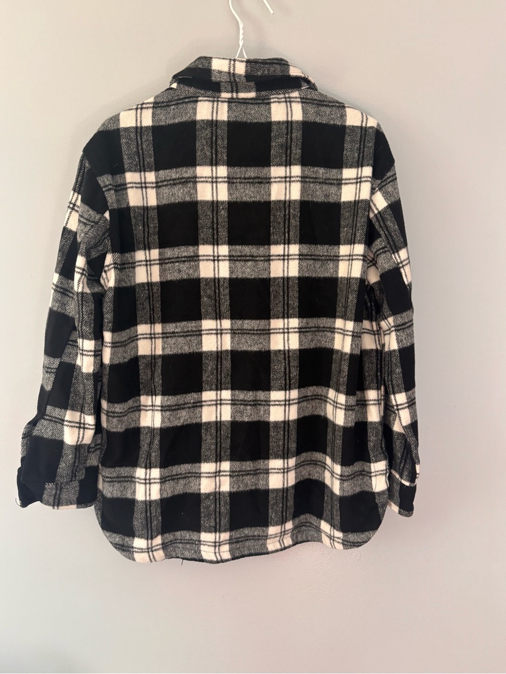 Members Mark black & white plaid Shacket XS - Picture 3 of 3
